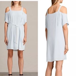 All Saints Rae Cold Shoulder Dress Size Medium
